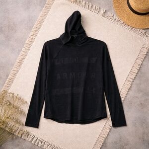 Under Armour Black Pullover Hooded Top